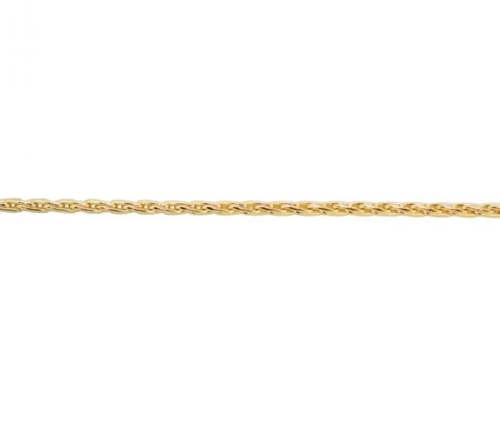 10K Yellow Gold 20" 1.3mm Parisian Wheat Chain