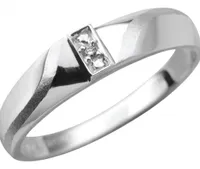 10K White Gold Men's "Matrimony" Diamond Set Band