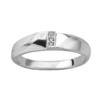 10K White Gold "Matrimony" Diamond Set Band