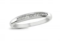 Infinity Gold Channel Set Diamond Anniversary Ring