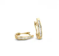 Infinity Yellow Gold 0.25CTW Diamond Earrings