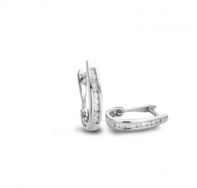 Infinity White Gold 0.25CTW Diamond Earrings