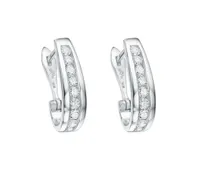 Infinity White Gold 1.00CTW Diamond Earrings