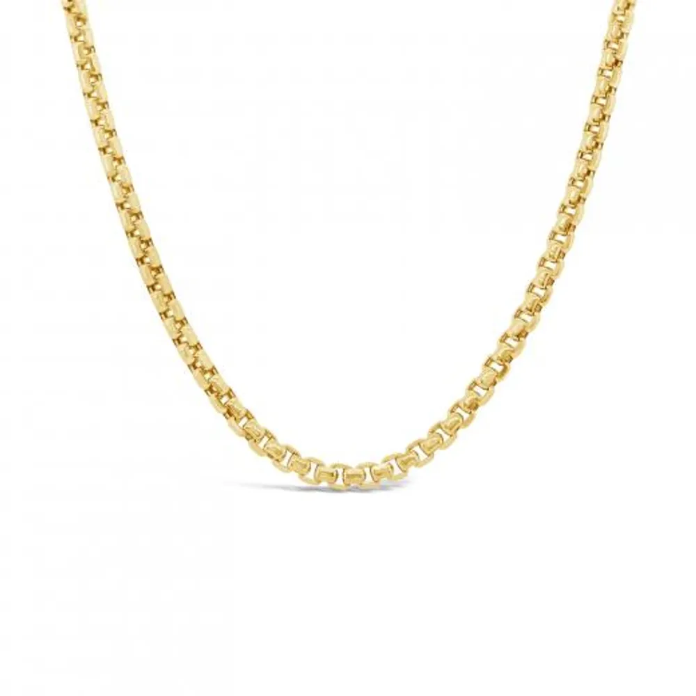 10K Yellow Gold 20" 2.3mm Round Box Chain