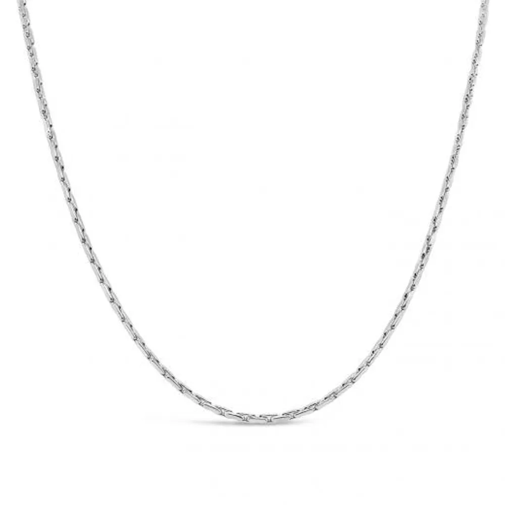 10K White Gold 18" 0.90mm Corena Chain