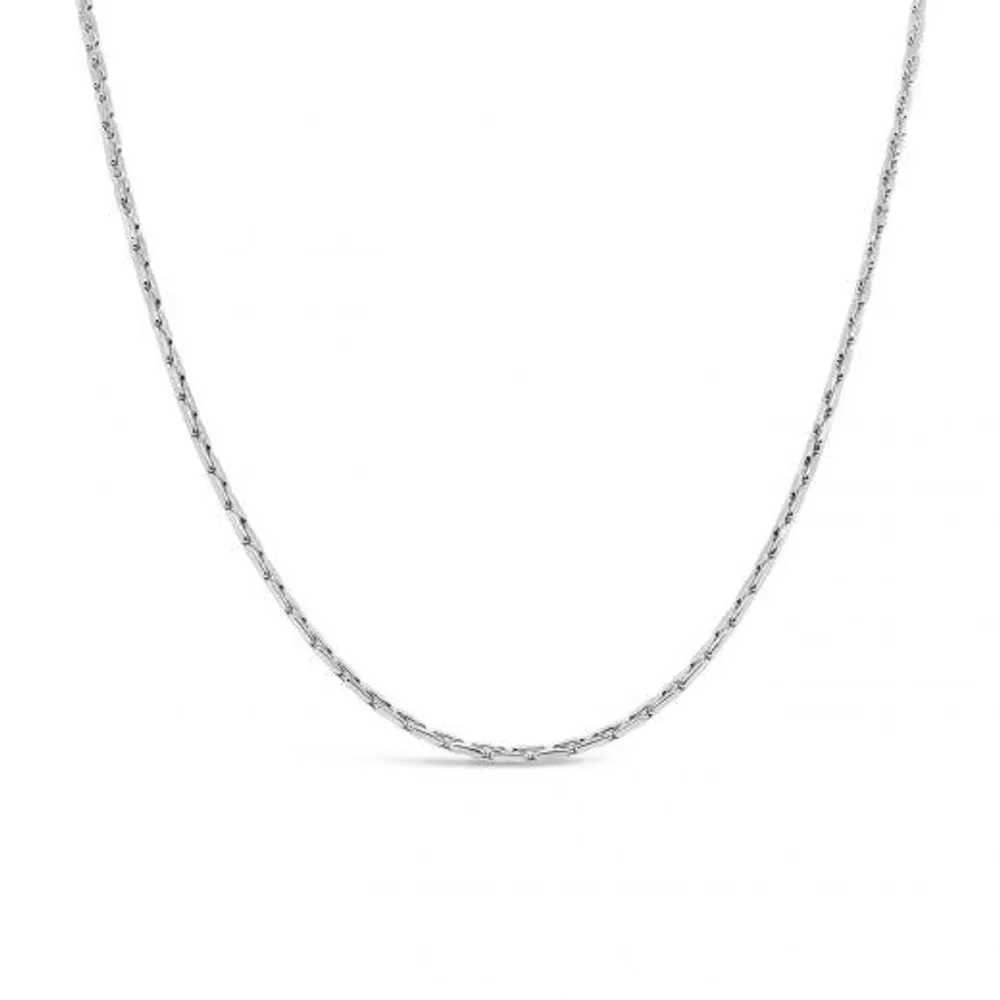 10K White Gold 20" 0.90mm Corena Chain