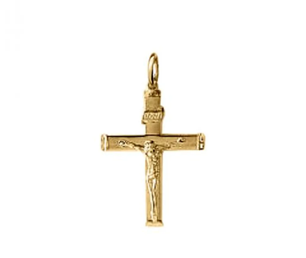 10K Yellow Gold Crucifix