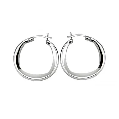 Elle "New Form" 27mm Hoop Earrings