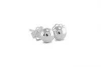 10K White Gold 5mm Ball Earrings