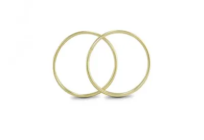 10K Yellow Gold 15mm Sleepers