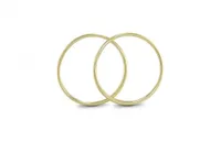 10K Yellow Gold 15mm Sleepers