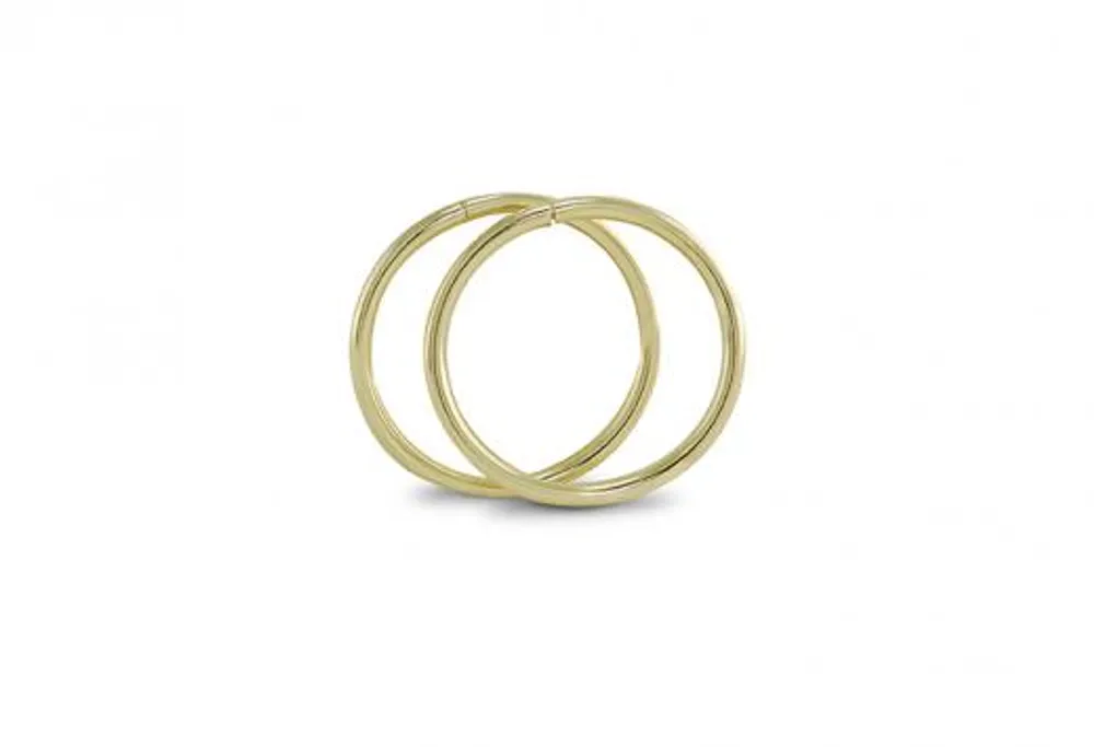 10K Yellow Gold 14mm Sleepers