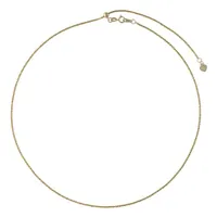 10K Yellow Gold Adjustable to 11" 1.4mm Sparkle Ankle Bracelet