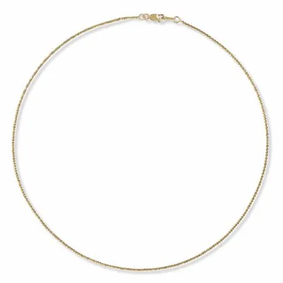 10K Yellow Gold 18" 1.4mm Sparkle Chain