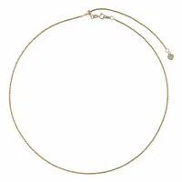 10K Yellow Gold Adjustable to 22" 1.4mm Sparkle Chain