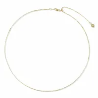 10K Yellow Gold Adjustable to 22" 0.80mm Box Chain