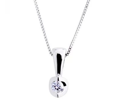 Glacier Fire Canadian Diamond 10KT White Gold 0.03CT Pendant