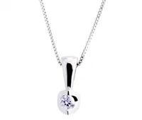 Glacier Fire Canadian Diamond 10KT White Gold 0.03CT Pendant