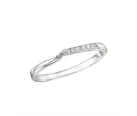 Glacier Fire 14K White Gold Diamond Wedding Band