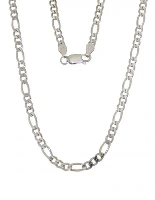 Sterling Silver 24" 4mm Figaro Chain