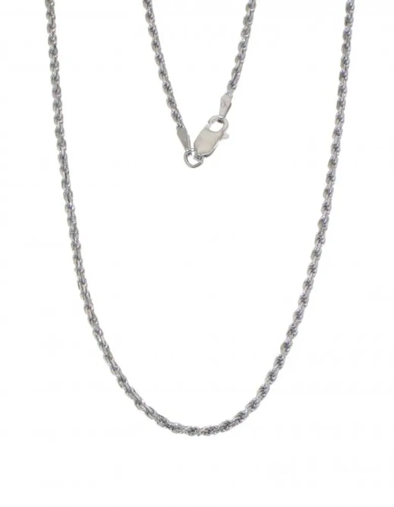 Sterling Silver 22" 1.8mm Rope Chain