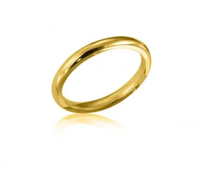 14K Gold 2mm Comfort Fit Wedding Band Size 8
