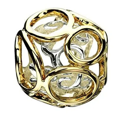 Sterling Silver 14K Yellow Gold Elegance Bead