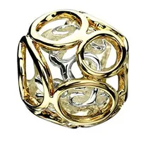 Sterling Silver 14K Yellow Gold Elegance Bead