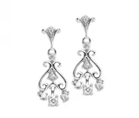 White Gold 0.25CTW Diamond Earrings