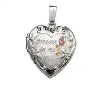 Sterling Silver 18" Forever In My Heart Locket