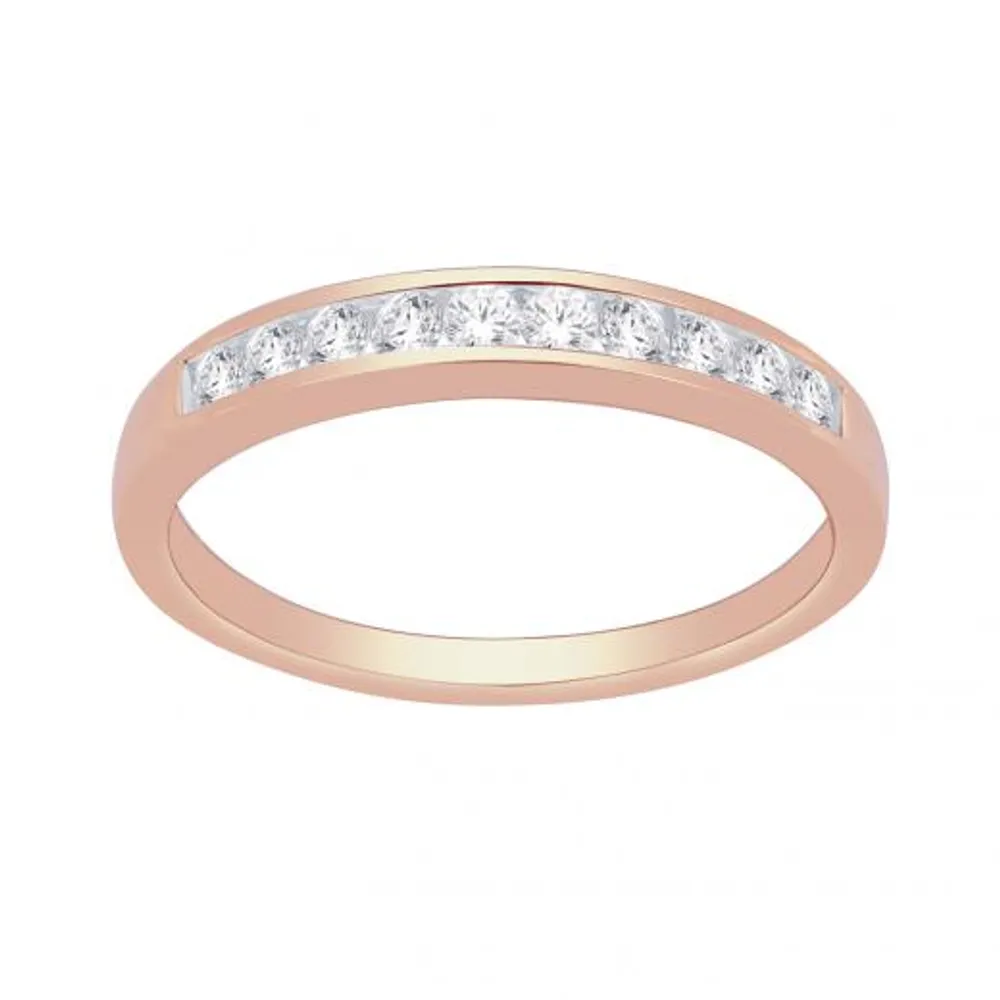 14K Rose Gold 0.25CTW Diamond Infinity Band