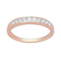 14K Rose Gold 0.25CTW Diamond Infinity Band