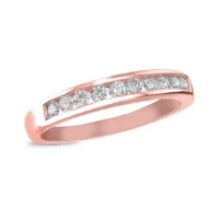 14K Rose Gold 0.25CTW Diamond Infinity Band