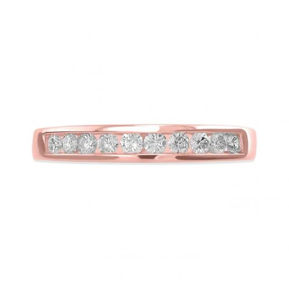 14K Rose Gold 0.25CTW Diamond Infinity Band