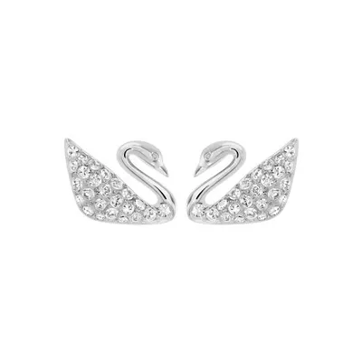 Swarovski Swan Pierced Earrings