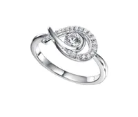 Love Hugs White Gold 0.30CTW Diamond Ring