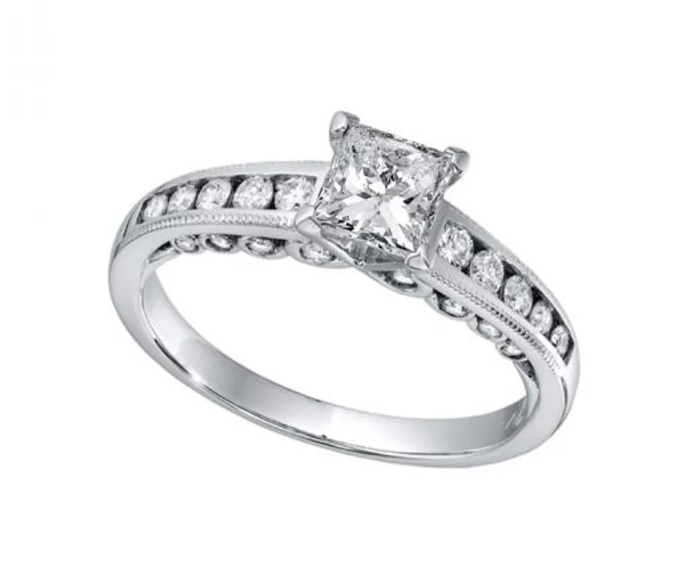 Eloquence White Gold 1.30CTW Diamond Bridal Ring