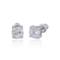 Elle Cubic Zirconia 6mm Post Earrings