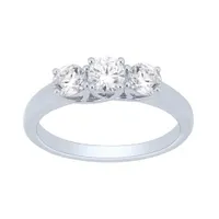 Tradition White Gold 0.25CTW Three-Stone Diamond Anniversary Ring