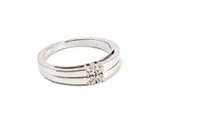 Sterling Silver 0.25CTW Diamond Ring