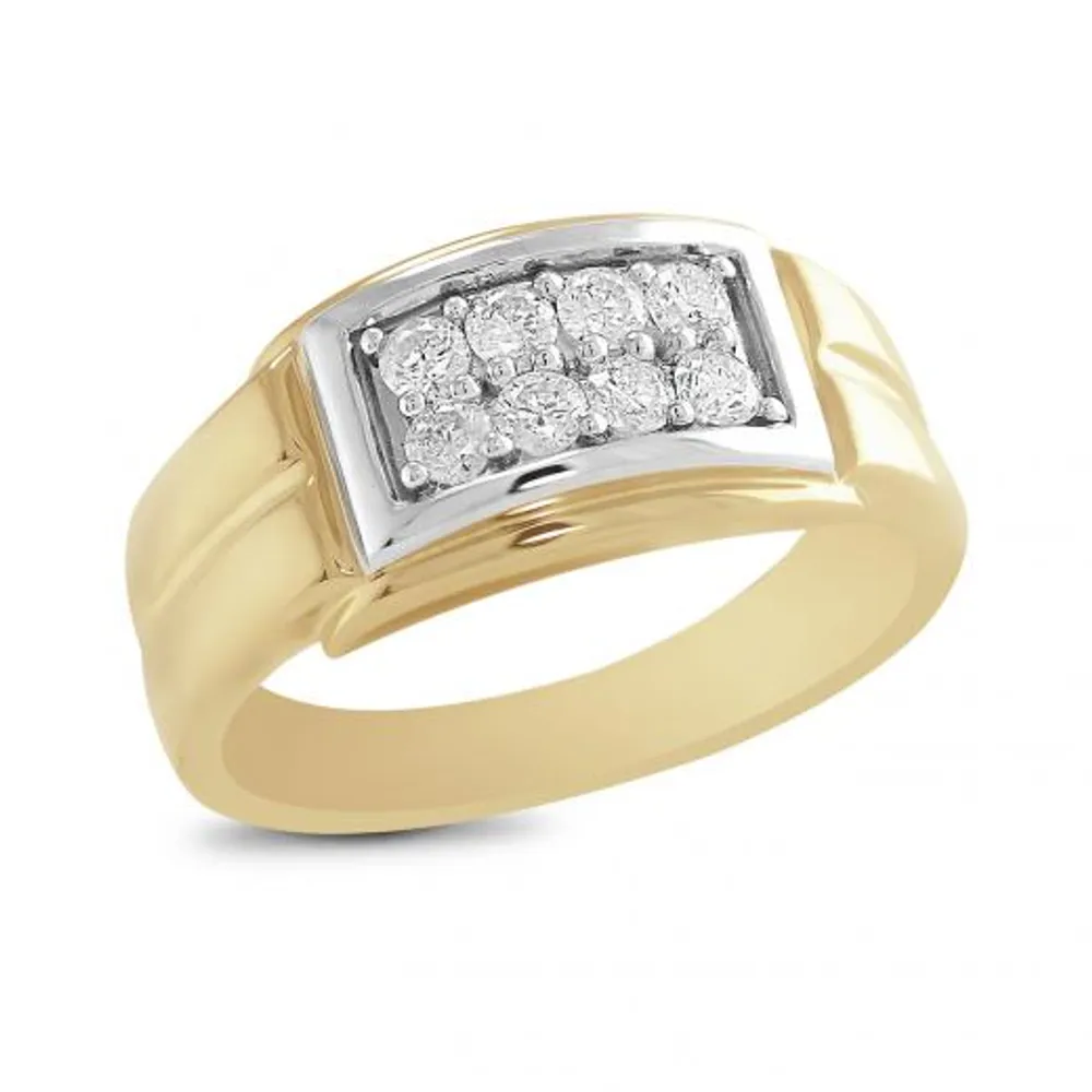 10K Two Tone Gold Valor Diamond Ring