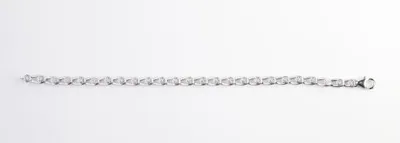 Dreamlink Sterling Silver 0.06CTW Diamond Bracelet