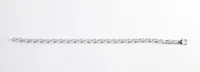 Dreamlink Sterling Silver 0.06CTW Diamond Bracelet