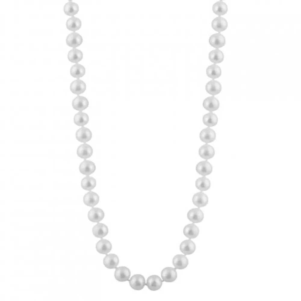 Freshwater 7-7.5mm White Pearl Necklace