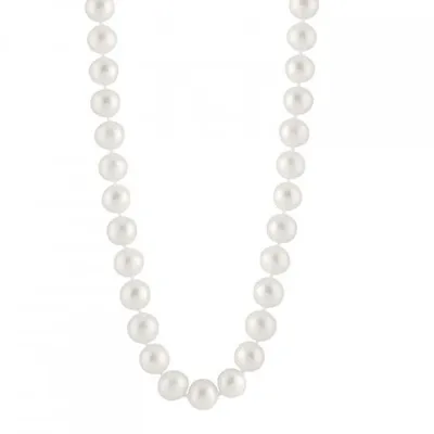 Freshwater 9-10mm White Freshwater Pearl Necklace