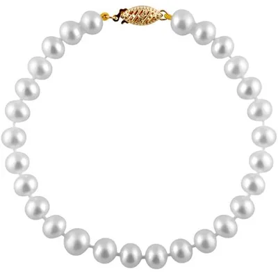 White Freshwater 6-6.5mm Pearl Bracelet