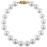 White Freshwater 7-7.5mm Pearl Bracelet