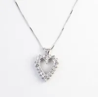 White Gold 0.50CTW Diamond Heart Pendant