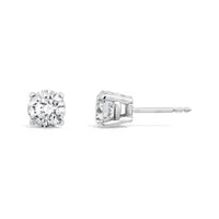 14K White Gold 2.00CTW Diamond Studs