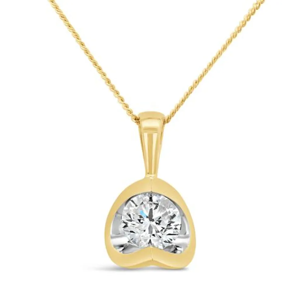 Glacier Fire 14K Yellow Gold 0.40CT Pendant